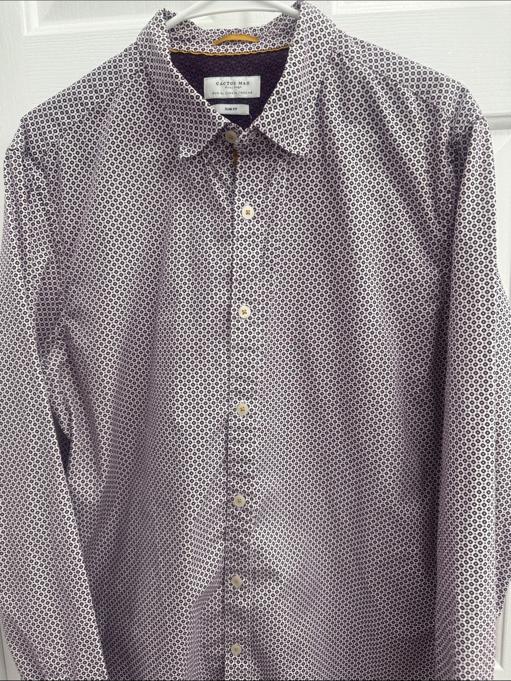 Cactus Men's Purple Microdot Button-Down Shirt